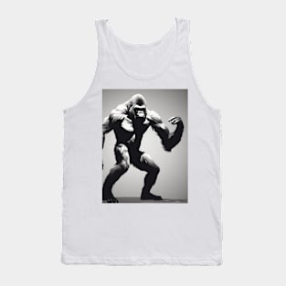 Gorilla Shadow Silhouette Anime Style Collection No. 162 Tank Top